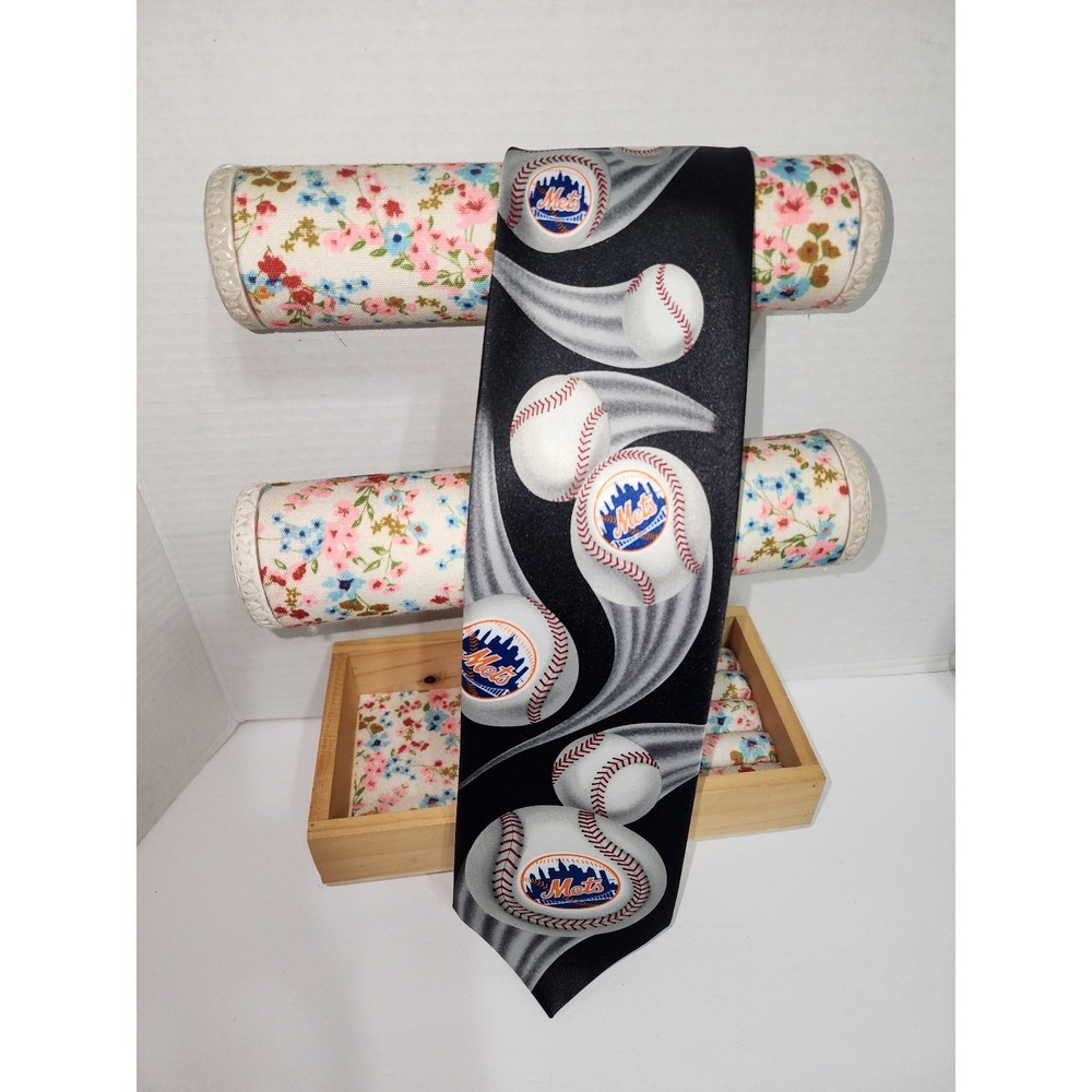 Vintage New York Mets 2003 Ralph Marlin Curve Ball Men's Tie